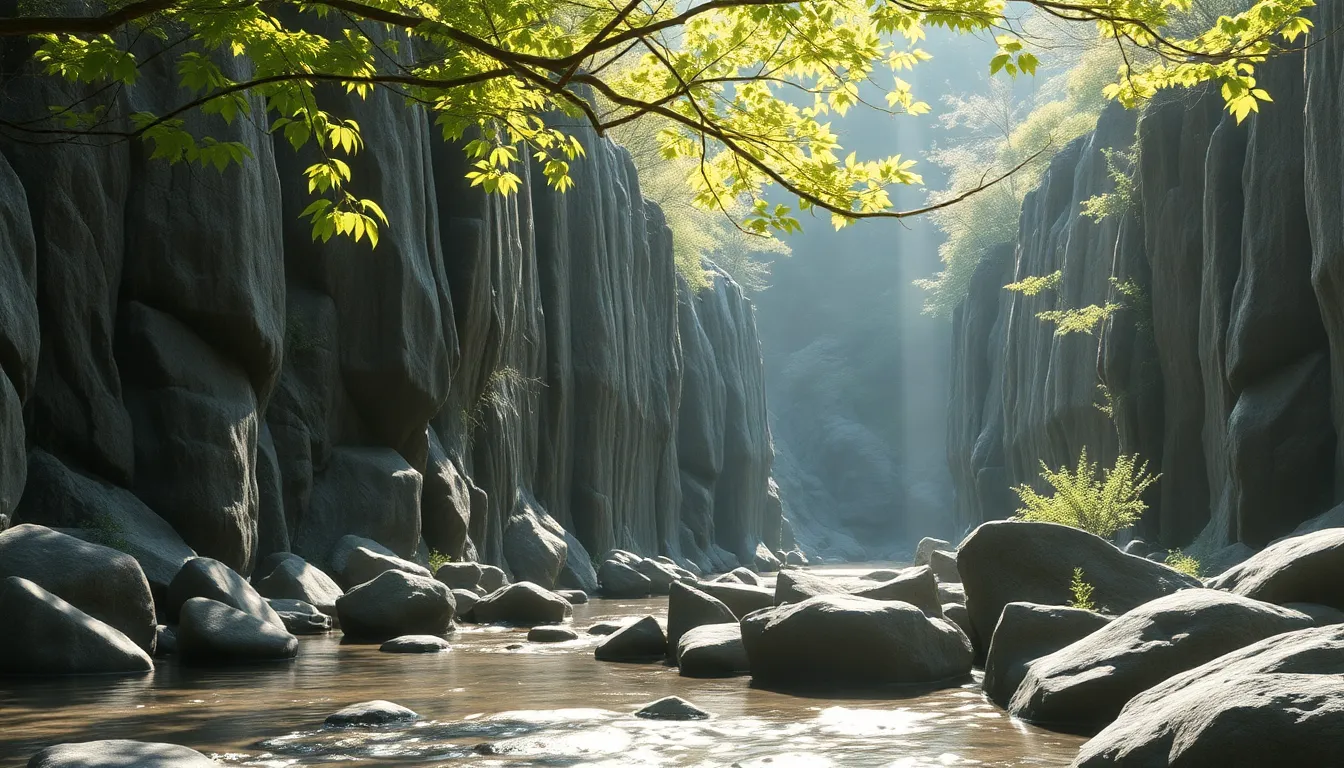 한탄강의 아름다운 풍경