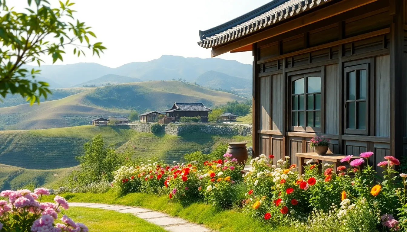 남해 다랭이마을 풍경