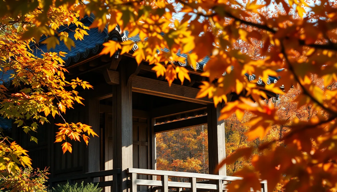 내장산 우화정 가을 풍경