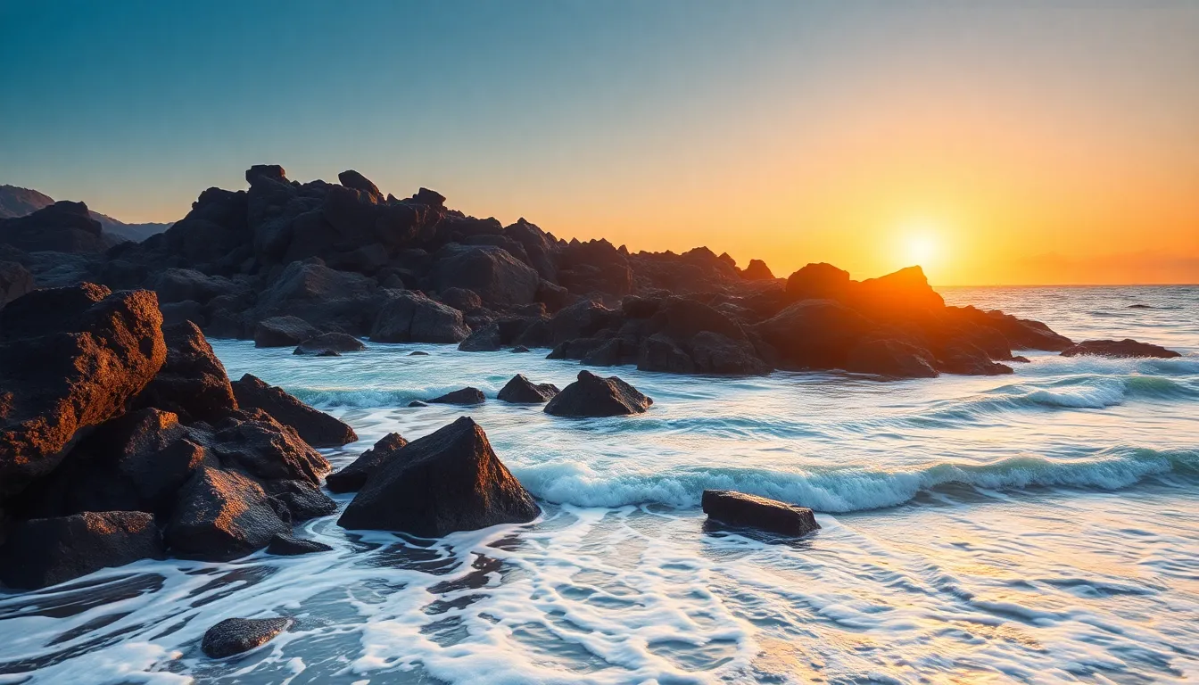 제주 동쪽 해안도로 풍경