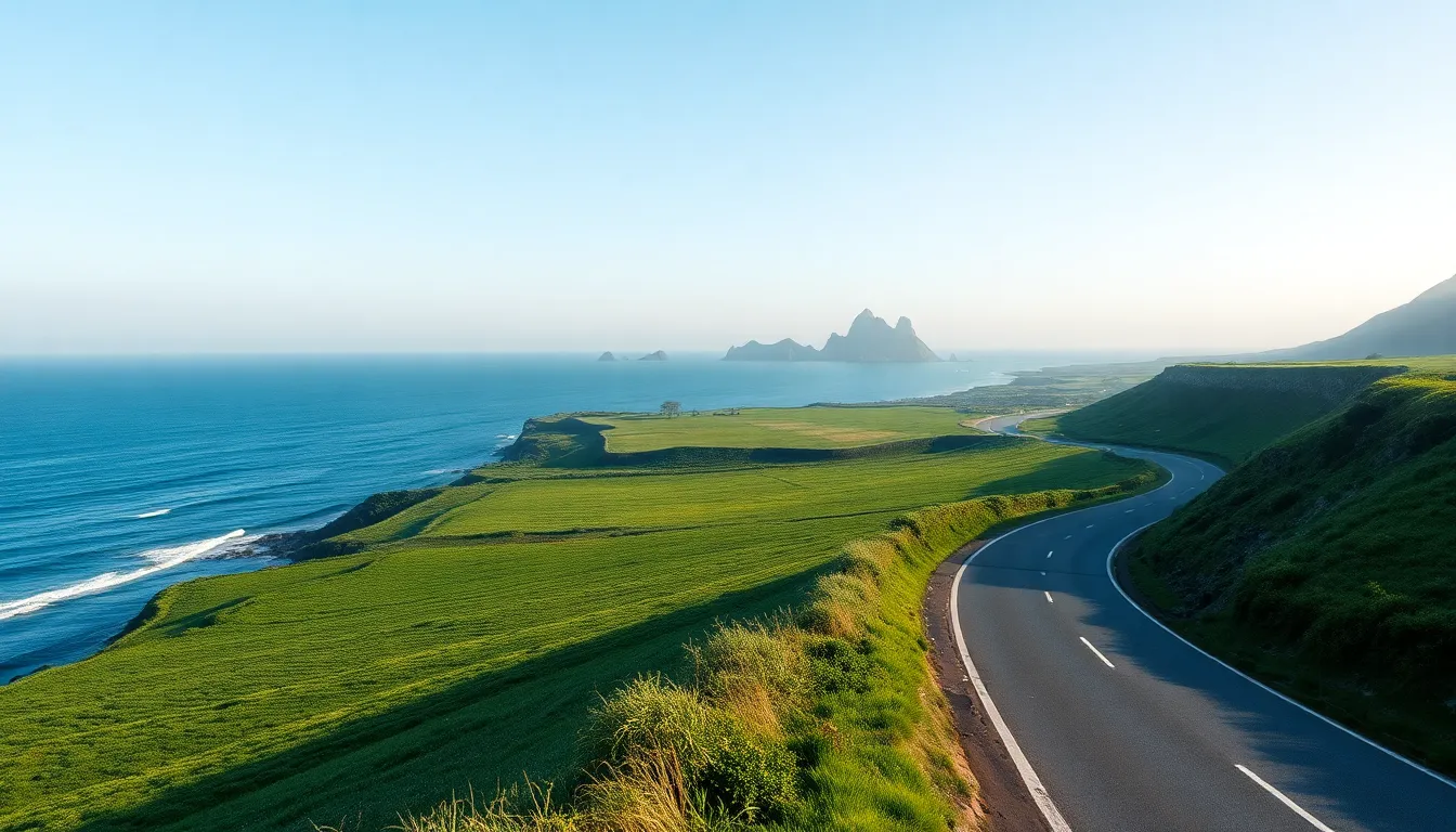 제주 동쪽 서귀포 해안의 아름다운 풍경