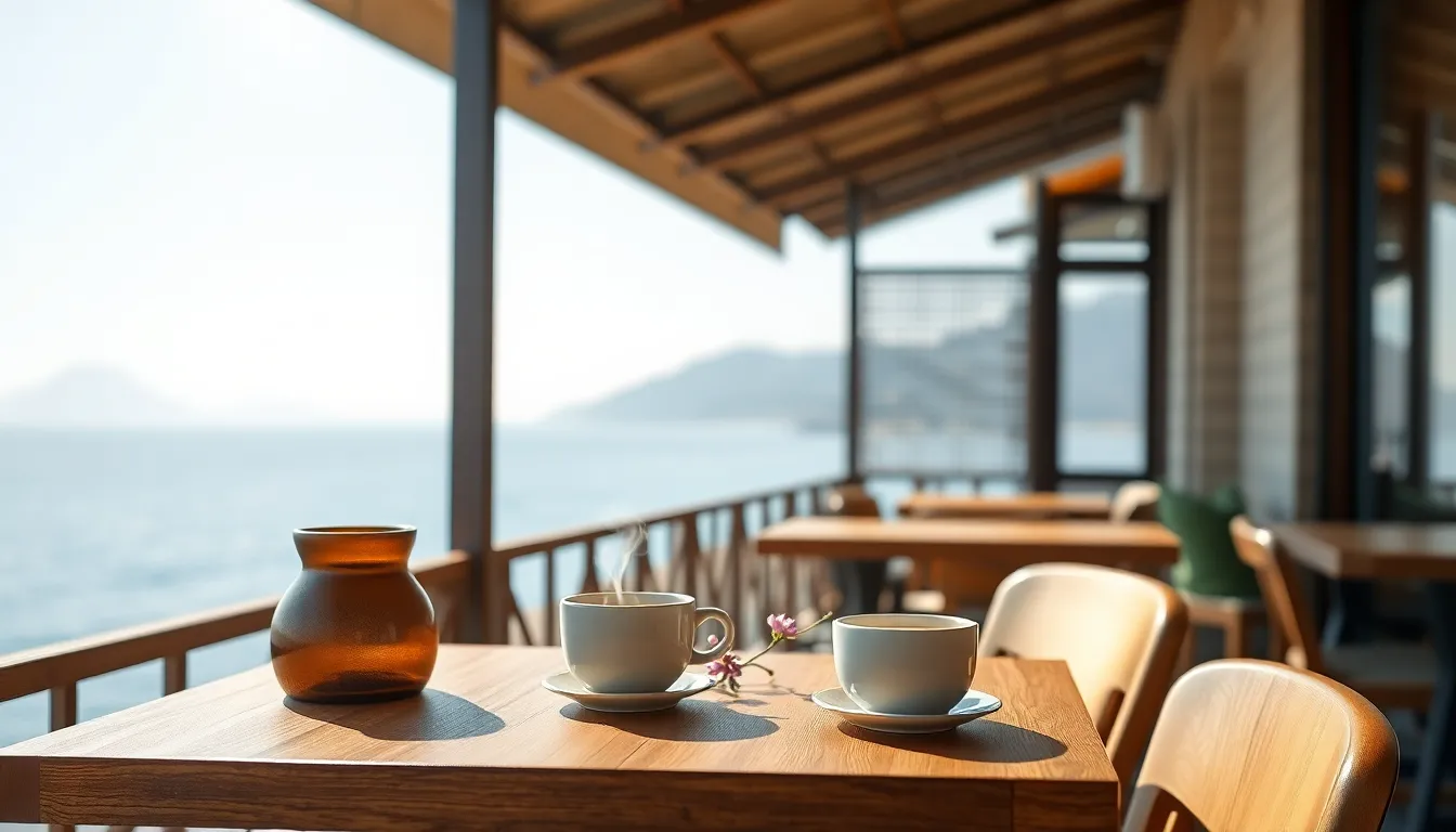 강릉 해변에서 손을 잡고 걷는 커플의 뒷모습