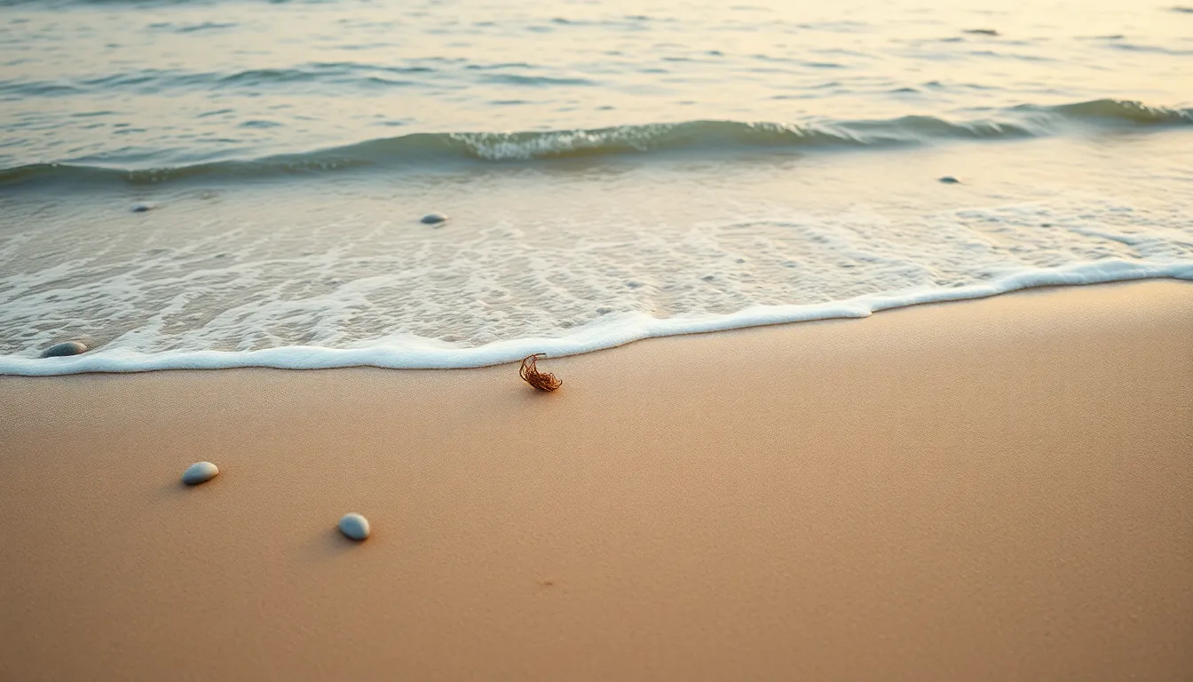 강릉 해변에서 연인이 손을 잡고 걷는 모습