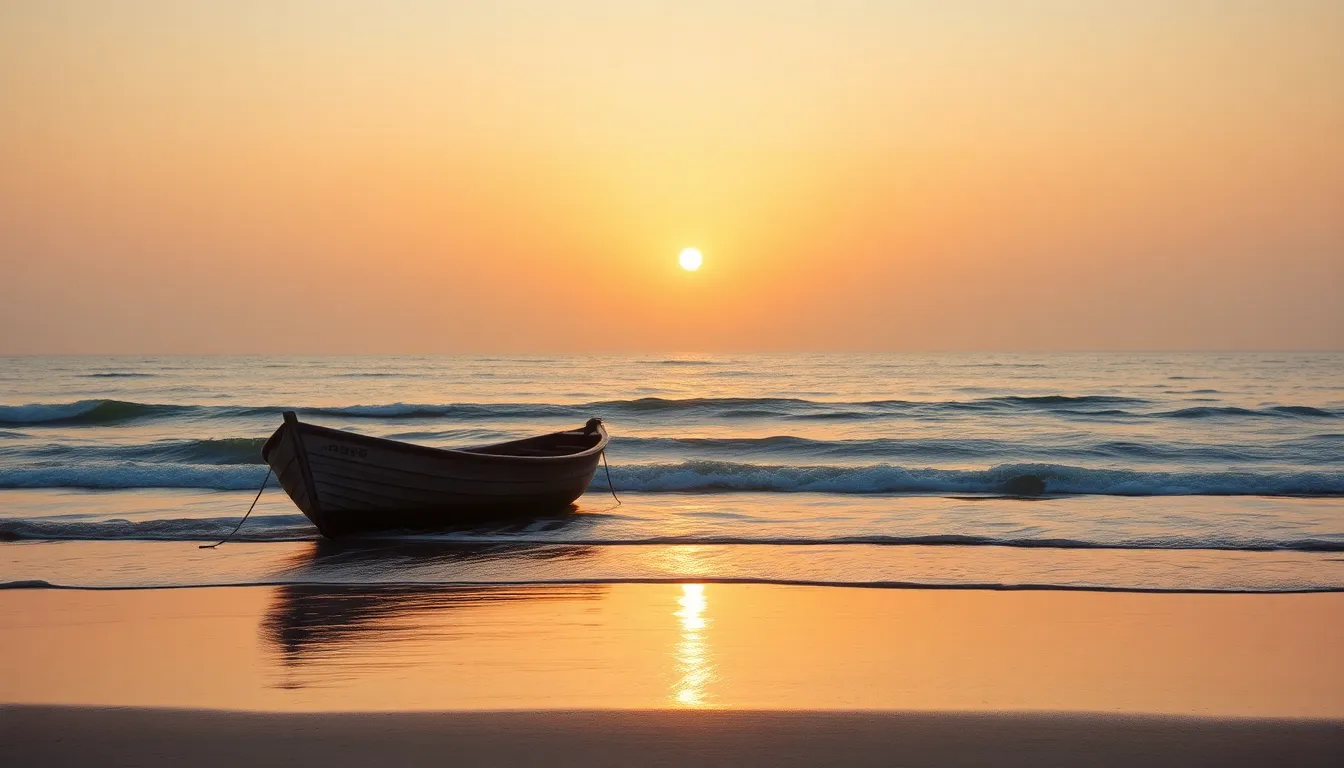 강릉 해변의 아름다운 풍경