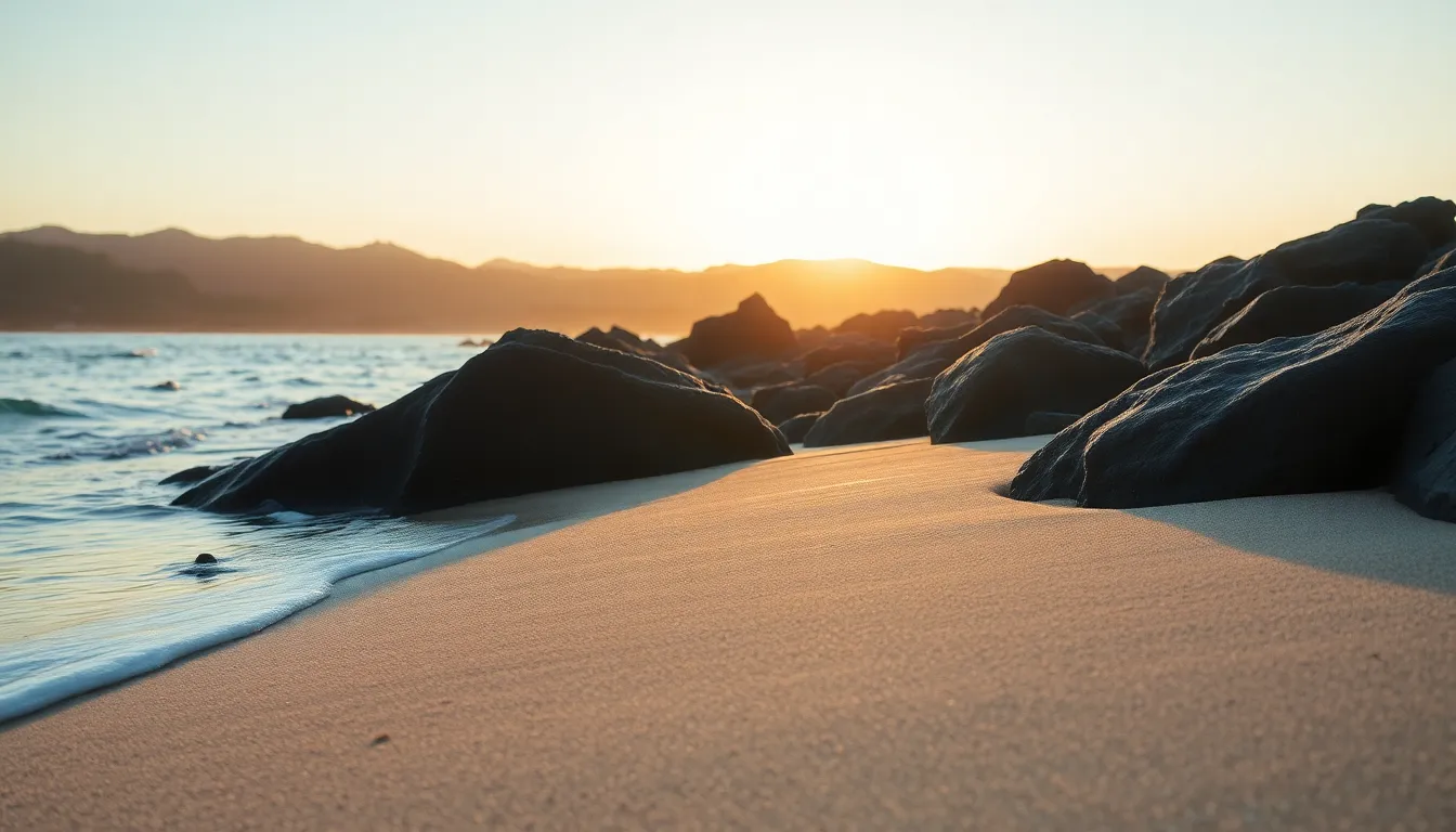 제주 해변에서 데이트하는 커플의 모습