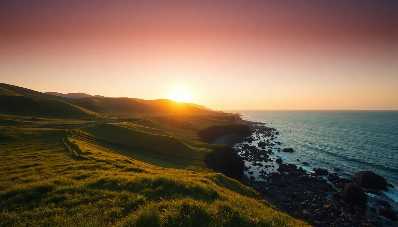 제주 애월 해안도로 드라이브 풍경