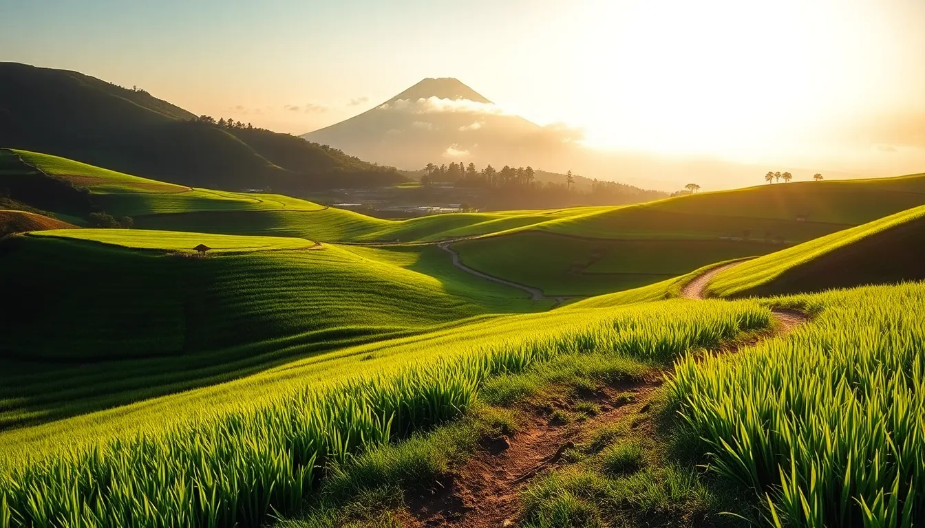 여름 제주도의 푸른 바다와 해변