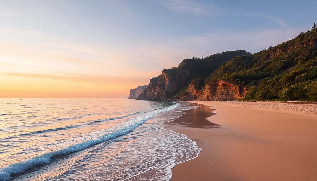 속초 해변의 아름다운 풍경