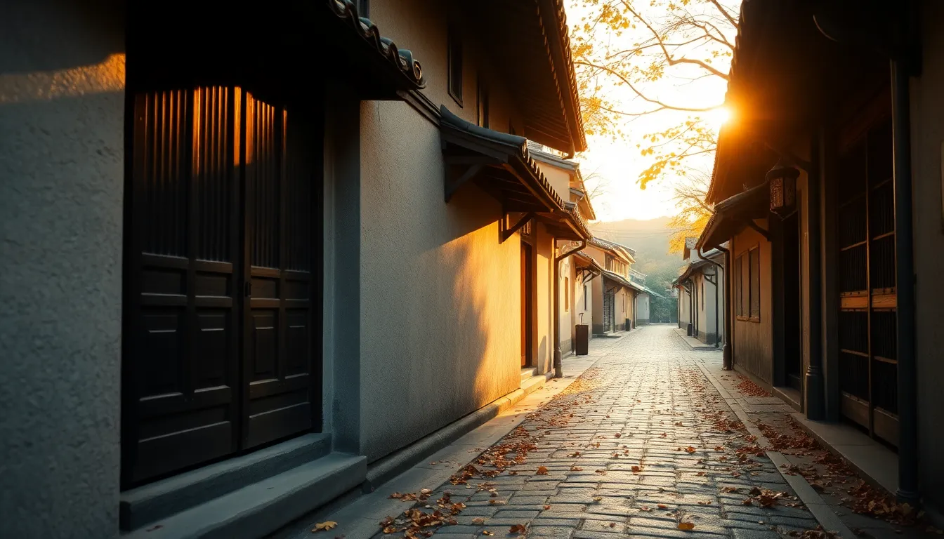 전주 한옥마을 가을 풍경