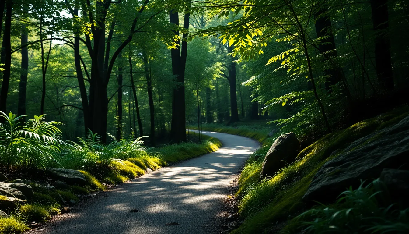 천마산 숲길 풍경